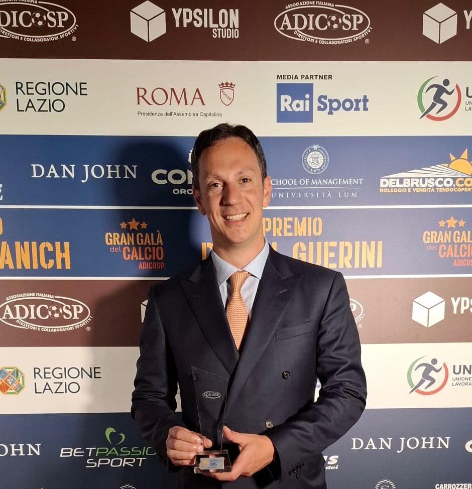 Il Presidente Castiglia premiato al Gran Galà Adicosp come miglior dirigente federale