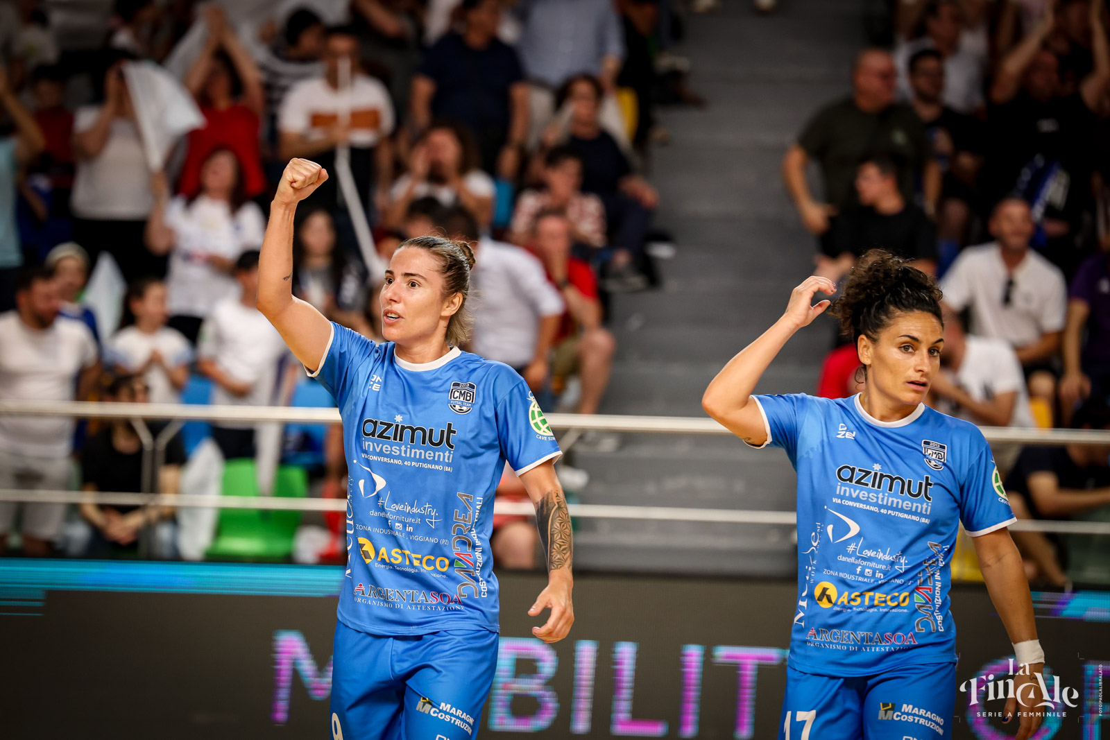 CMB, la stagione è perfetta: dopo la Coppa, arriva anche lo scudetto! 3-2 al Bitonto in un PalaErcole strapieno