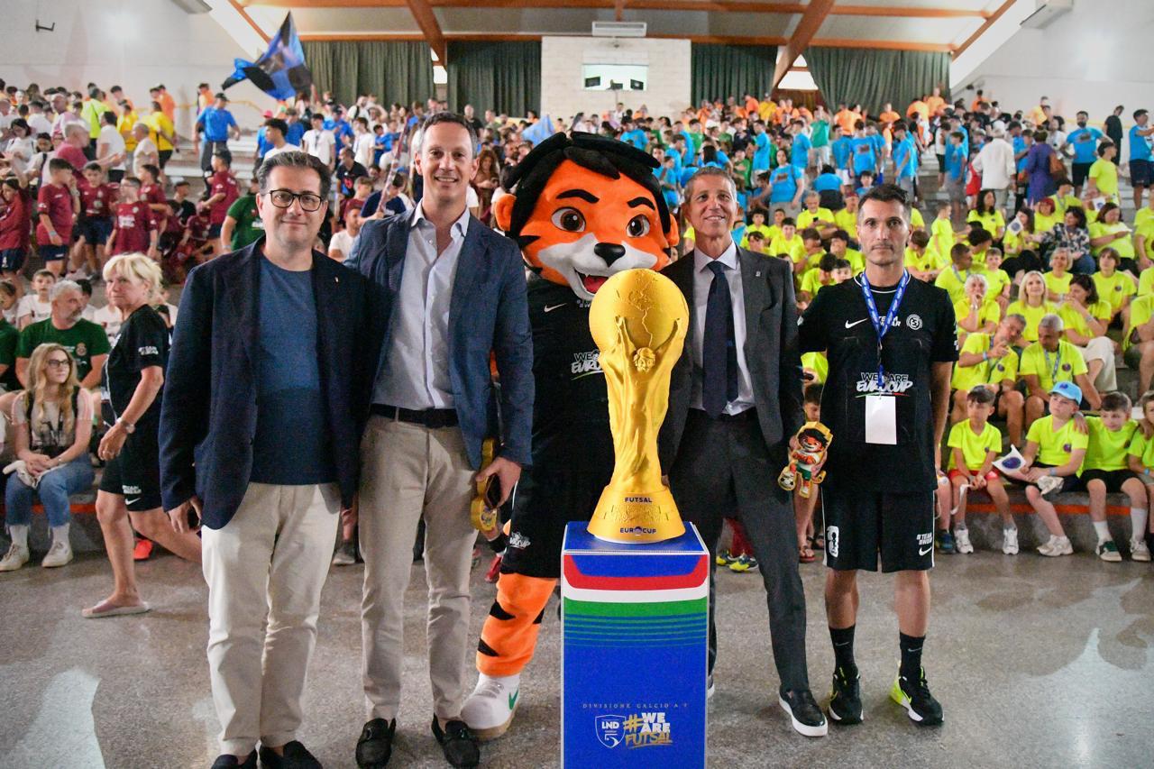 Futsal Eurocup 2026: il Presidente Castiglia all’inaugurazione dell’evento di Tortoreto